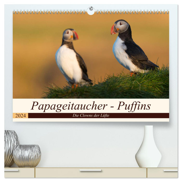 Papageitaucher - Puffins (CALVENDO Premium Wandkalender 2024)
