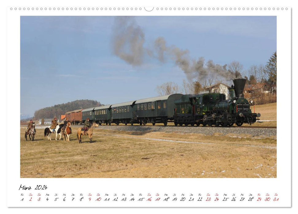 671, la plus ancienne locomotive à vapeur du monde (Calvendo mural Premium CALVENDO 2024) 
