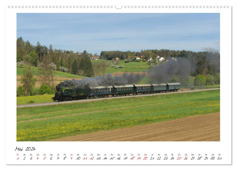671, la plus ancienne locomotive à vapeur du monde (Calvendo mural Premium CALVENDO 2024) 