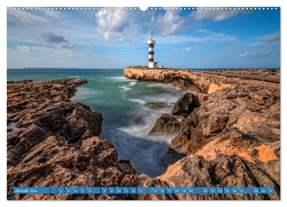 Mallorca, Sehnsuchtsinsel im Mittelmeer (CALVENDO Premium Wandkalender 2024)