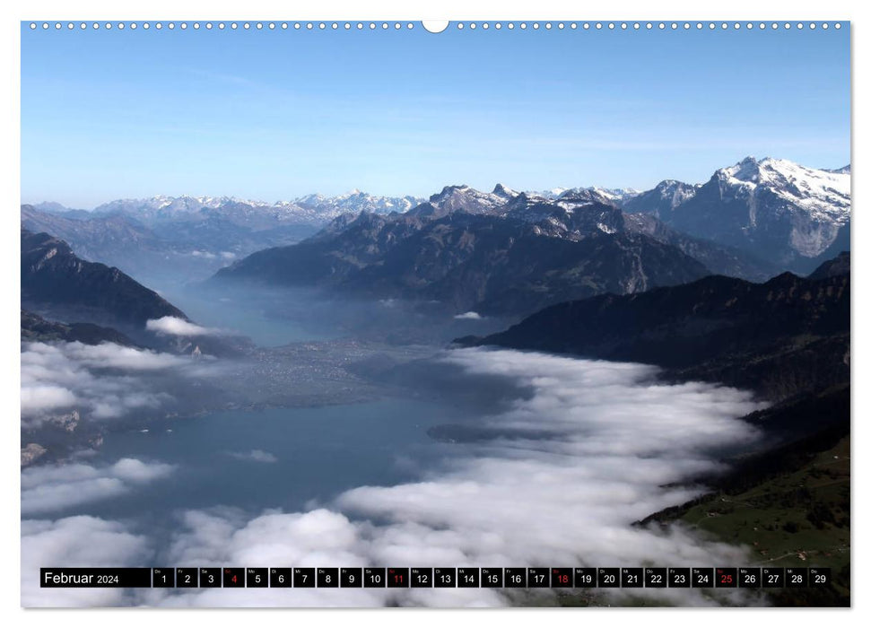 Berge im Berner Oberland (CALVENDO Premium Wandkalender 2024)