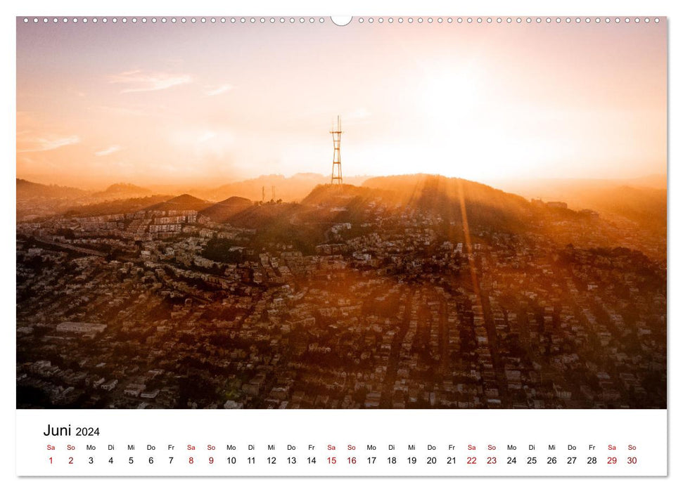 Über den Wolken - Spektakuläre Luftaufnahmen (CALVENDO Wandkalender 2024)