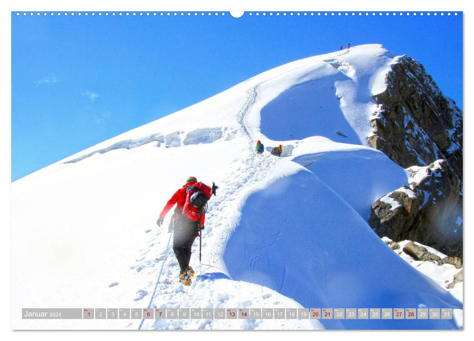 Sommets des montagnes suisses (Calendrier mural CALVENDO Premium 2024) 