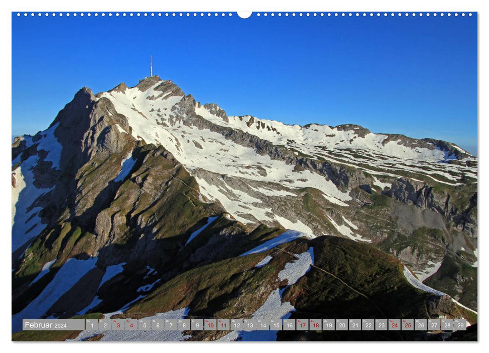 Schweizer Berggipfel (CALVENDO Premium Wandkalender 2024)