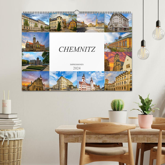 Impressions de Chemnitz (calendrier mural CALVENDO 2024) 