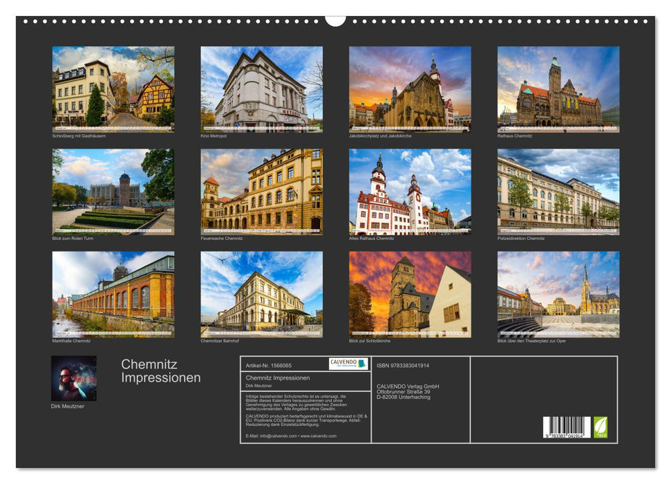 Impressions de Chemnitz (calendrier mural CALVENDO 2024) 