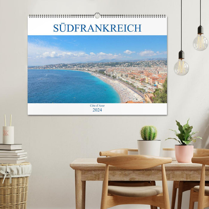 Sud de la France - Côte d'Azur (Calendrier mural CALVENDO 2024) 