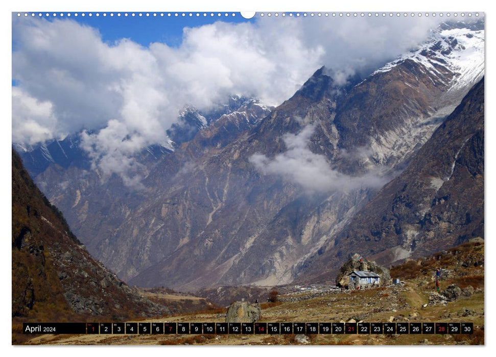 Nepal, das Langtang Tal (CALVENDO Premium Wandkalender 2024)