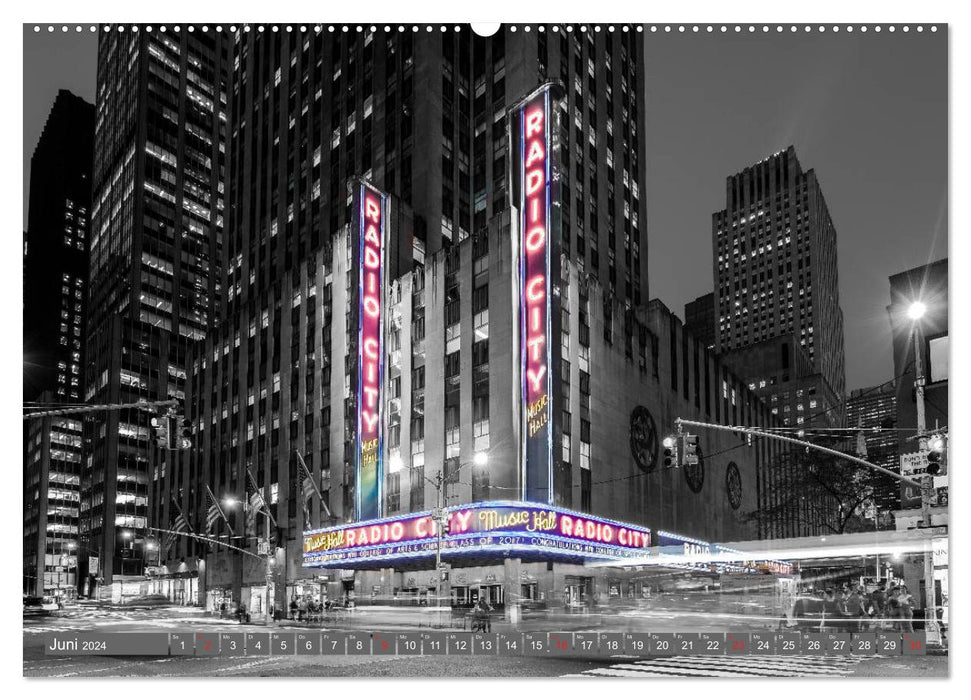 New York City - Color Glam Edition (CALVENDO Premium Wandkalender 2024)