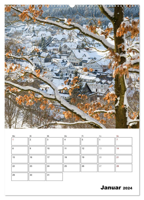 Luftkurort und Bundesgolddorf Westfeld-Ohlenbach (CALVENDO Premium Wandkalender 2024)