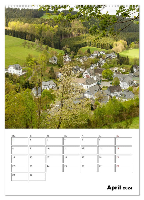 Luftkurort und Bundesgolddorf Westfeld-Ohlenbach (CALVENDO Premium Wandkalender 2024)