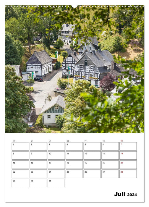 Luftkurort und Bundesgolddorf Westfeld-Ohlenbach (CALVENDO Premium Wandkalender 2024)