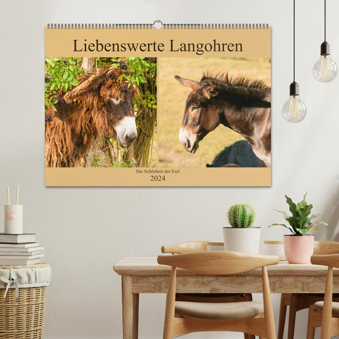 Liebenswerte Langohren - Die Schönheit der Esel (CALVENDO Wandkalender 2024)