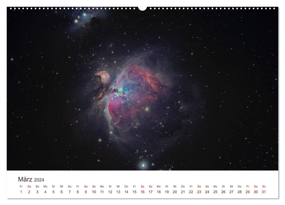 Nachthimmel - Unfassbare Fotografien der Sterne. (CALVENDO Premium Wandkalender 2024)