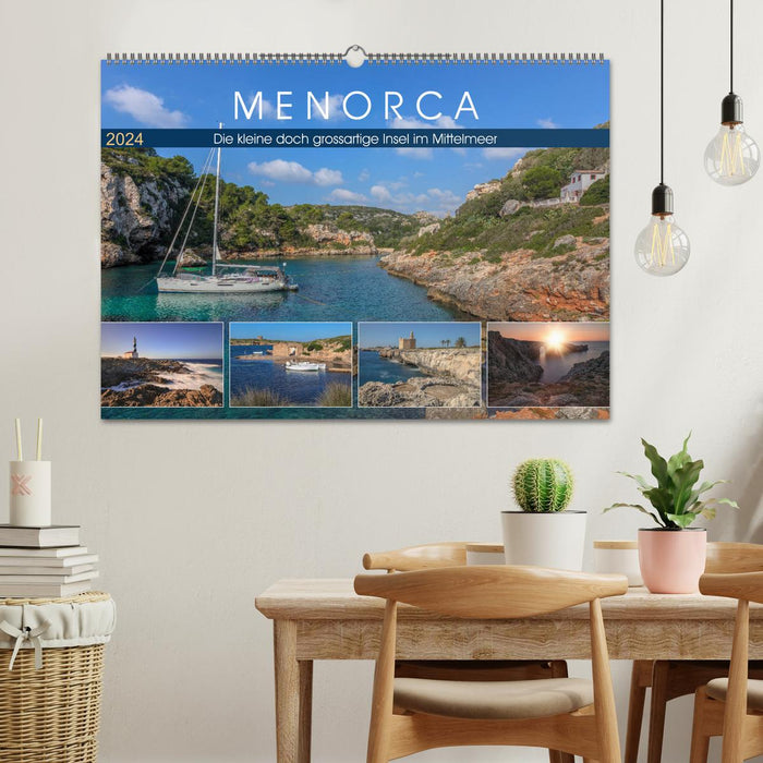 Minorque, la petite mais grande île de la Méditerranée (calendrier mural CALVENDO 2024) 