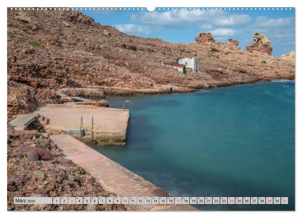 Minorque, la petite mais grande île de la Méditerranée (calendrier mural CALVENDO 2024) 