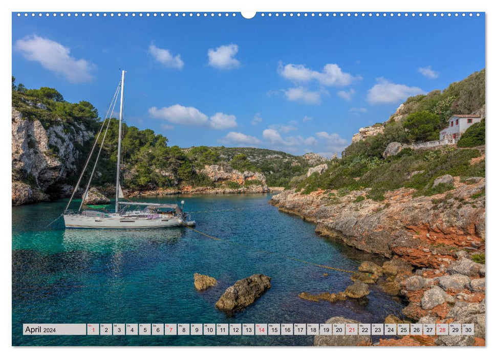 Minorque, la petite mais grande île de la Méditerranée (calendrier mural CALVENDO 2024) 