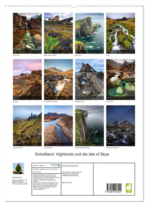 Écosse : Highlands et l'île de Skye (Calvendo Premium Wall Calendar 2024) 
