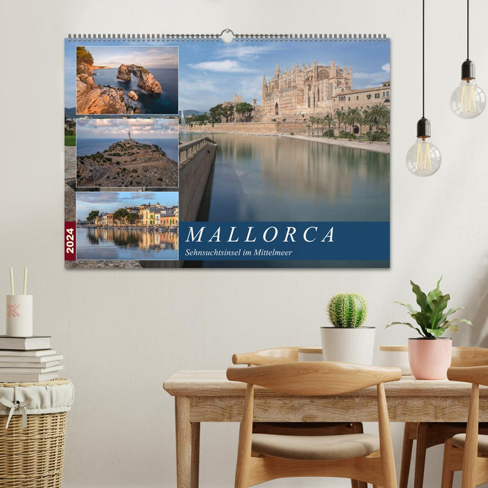 Majorque, île de nostalgie en Méditerranée (calendrier mural CALVENDO 2024) 