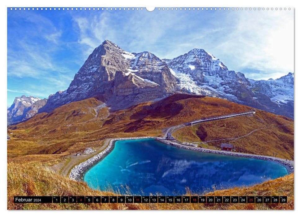 Das Dreigestirn im Berner Oberland. Eiger, Mönch und Jungfrau (CALVENDO Wandkalender 2024)