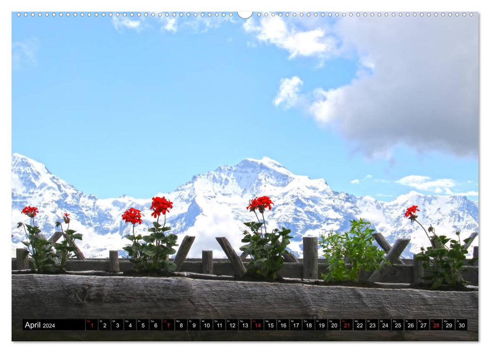 Das Dreigestirn im Berner Oberland. Eiger, Mönch und Jungfrau (CALVENDO Wandkalender 2024)