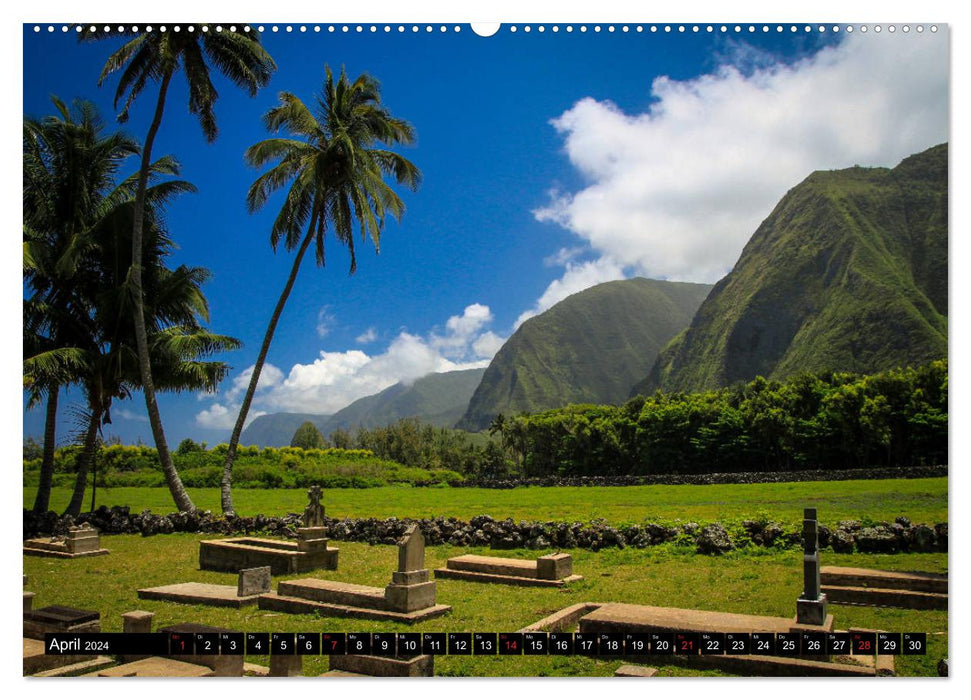 Randonnée à Hawaï - Montagnes du Pacifique (Calendrier mural CALVENDO 2024) 