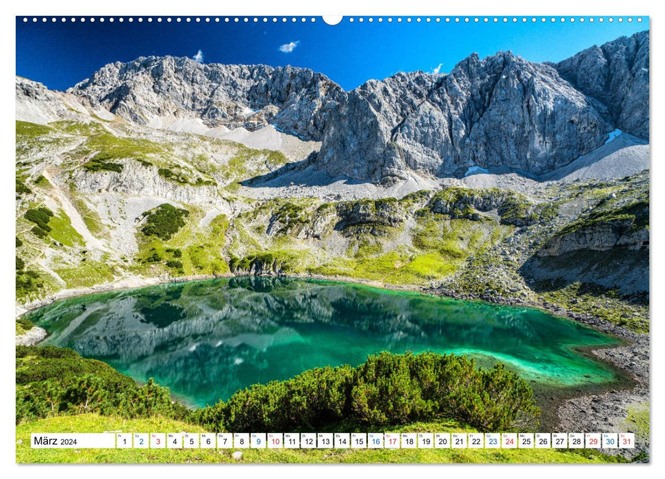Lacs de montagne tyroliens (Calendrier mural CALVENDO Premium 2024) 