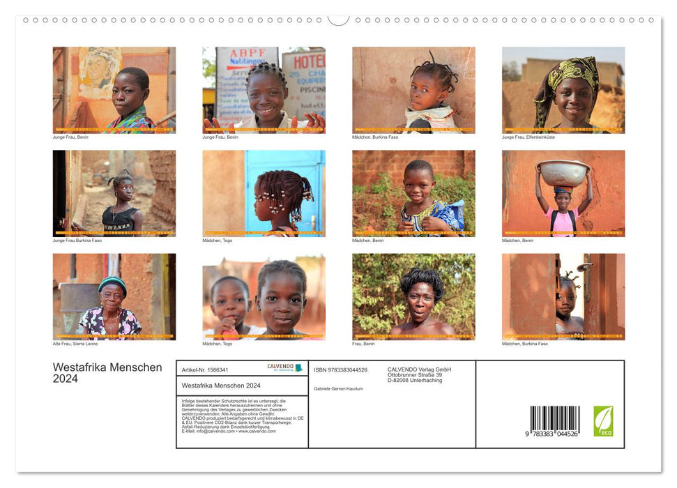 Westafrika Menschen 2024 (CALVENDO Premium Wandkalender 2024)
