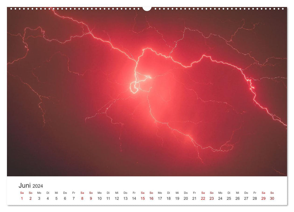 Gewitter - atemberaubende Naturschauspiele (CALVENDO Premium Wandkalender 2024)