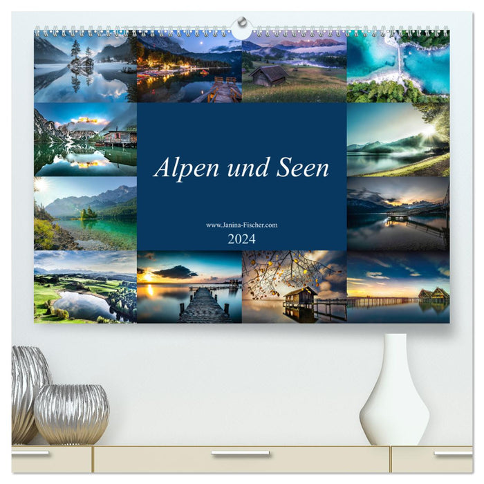 Alpes et Lacs (Calendrier mural CALVENDO Premium 2024) 