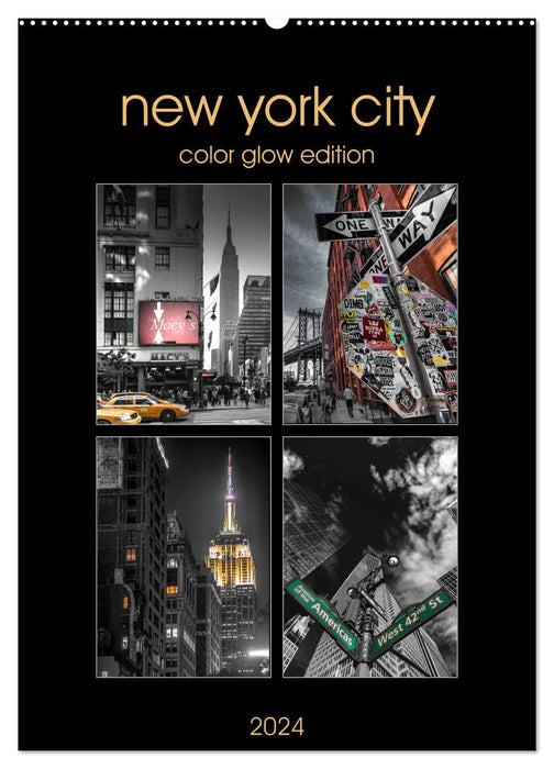 New York City – Édition Color Glow (Calvendo mural 2024) 