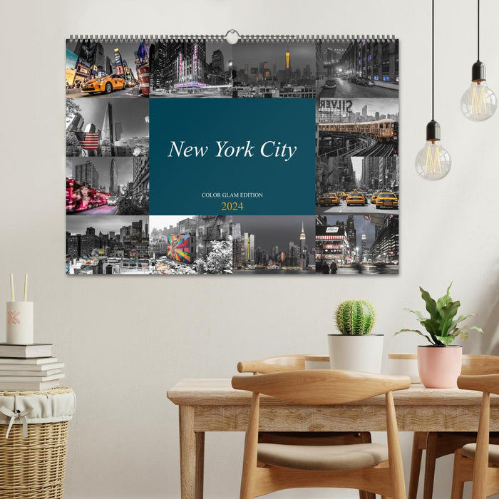 New York City - Color Glam Edition (CALVENDO Wandkalender 2024)