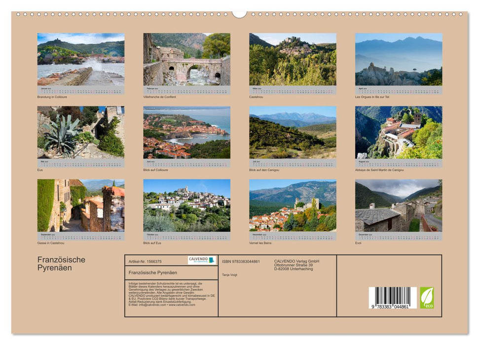 Französische Pyrenäen (CALVENDO Premium Wandkalender 2024)