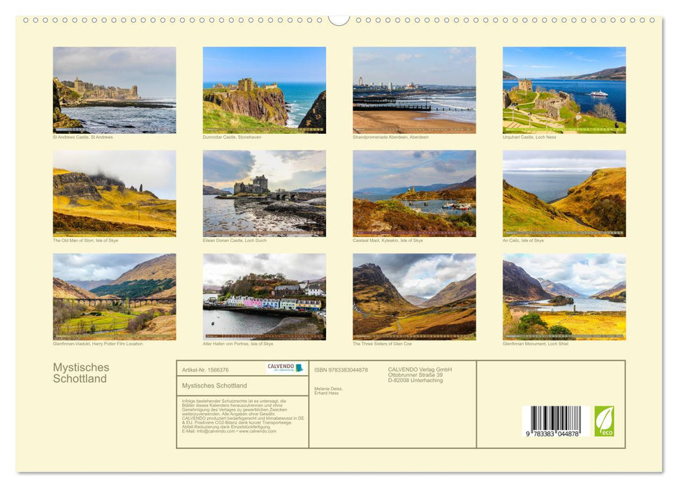 Mystisches Schottland (CALVENDO Premium Wandkalender 2024)