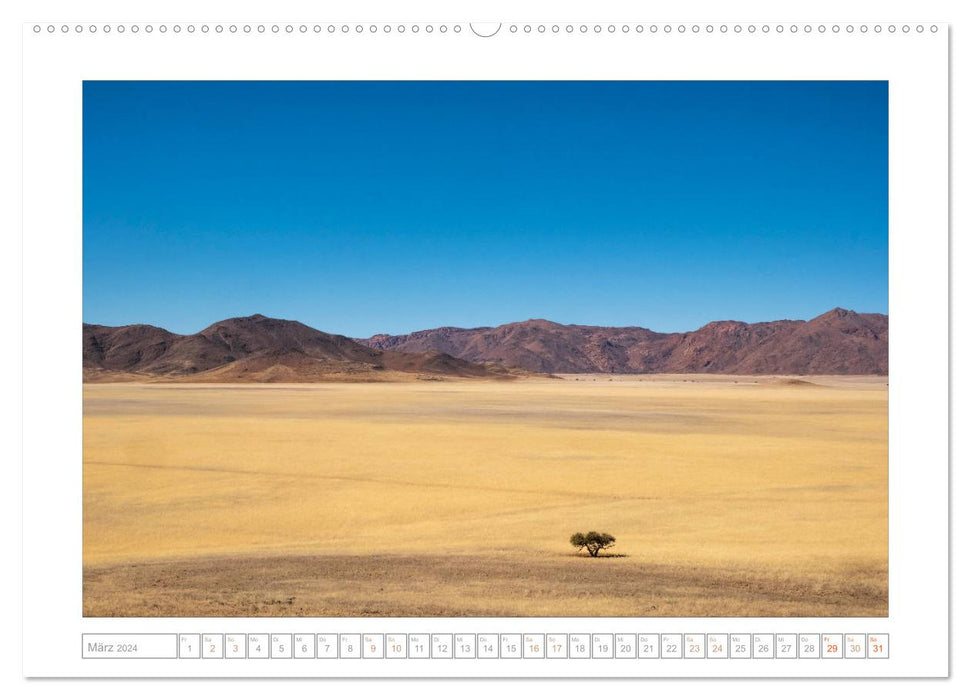 Namibie - L'expérience de l'immensité (Calendrier mural CALVENDO 2024) 