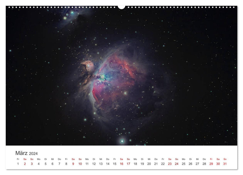 Night Sky - Des photographies incroyables des étoiles. (Calendrier mural CALVENDO 2024) 