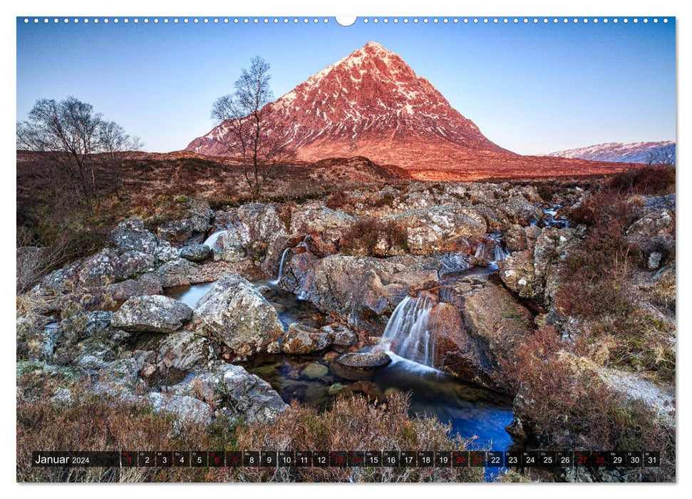 Ecosse : Le nord rude de la Grande-Bretagne (Calendrier mural CALVENDO 2024) 