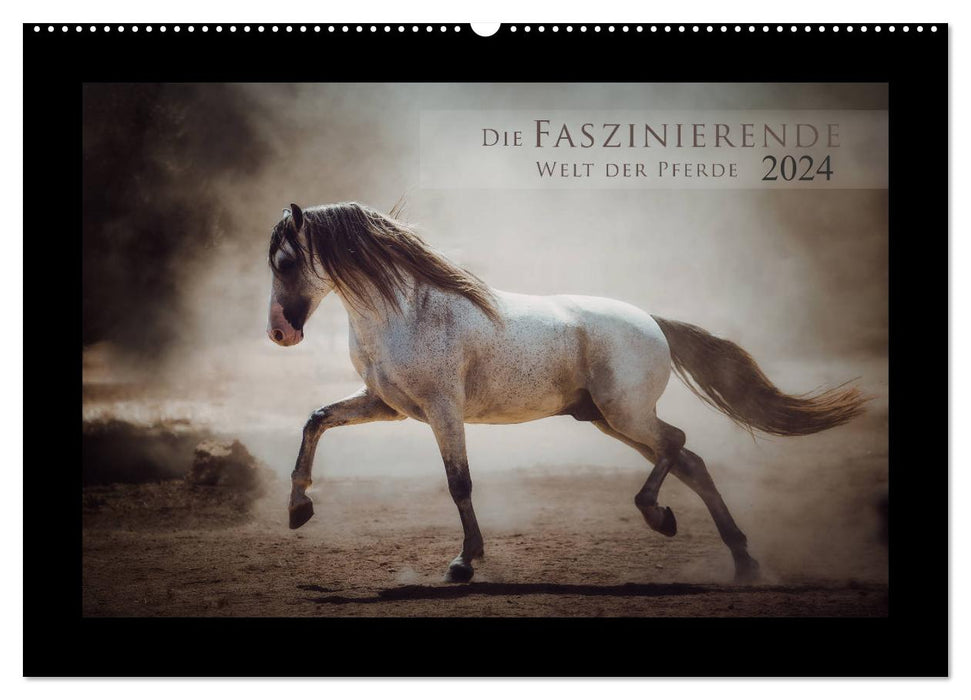 Le monde fascinant des chevaux (Calendrier mural CALVENDO 2024) 