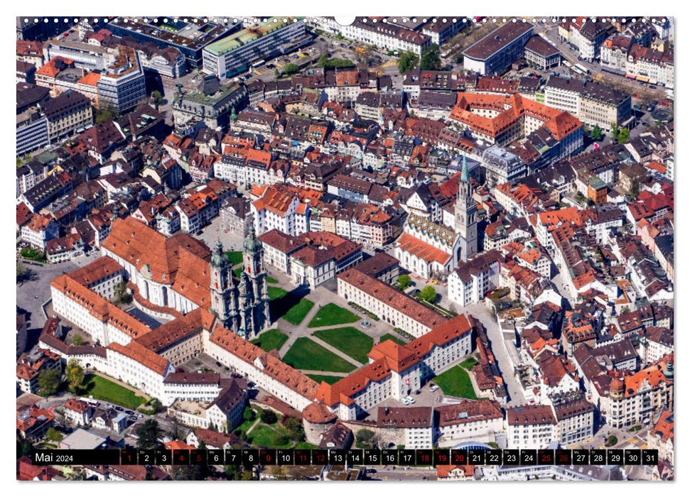 Schweizer Luftbilder (CALVENDO Premium Wandkalender 2024)