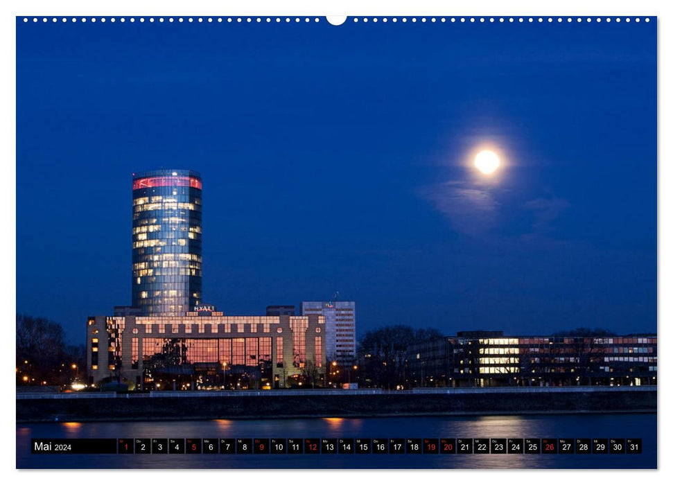 COLOGNE pour les noctambules (Calendrier mural CALVENDO 2024) 