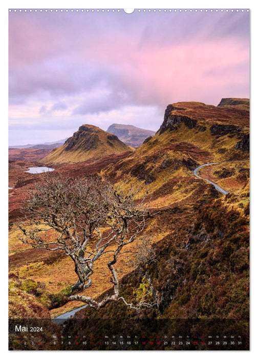 Écosse : Highlands et l'île de Skye (calendrier mural CALVENDO 2024) 