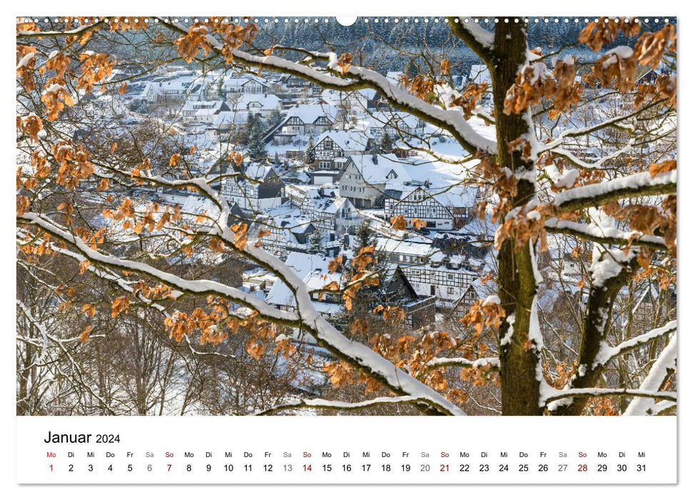 Wunderbares und wanderbares Westfeld-Ohlenbach (CALVENDO Premium Wandkalender 2024)