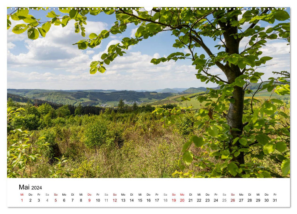 Wunderbares und wanderbares Westfeld-Ohlenbach (CALVENDO Premium Wandkalender 2024)