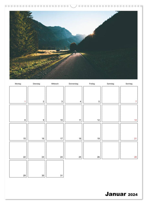 Montagnes bavaroises (Calvendo Premium Wall Calendar 2024) 