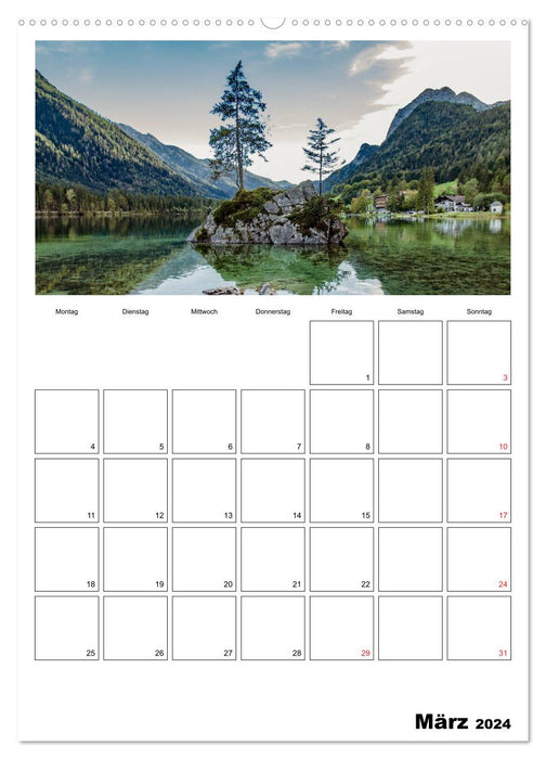 Bayerische Bergwelten (CALVENDO Premium Wandkalender 2024)