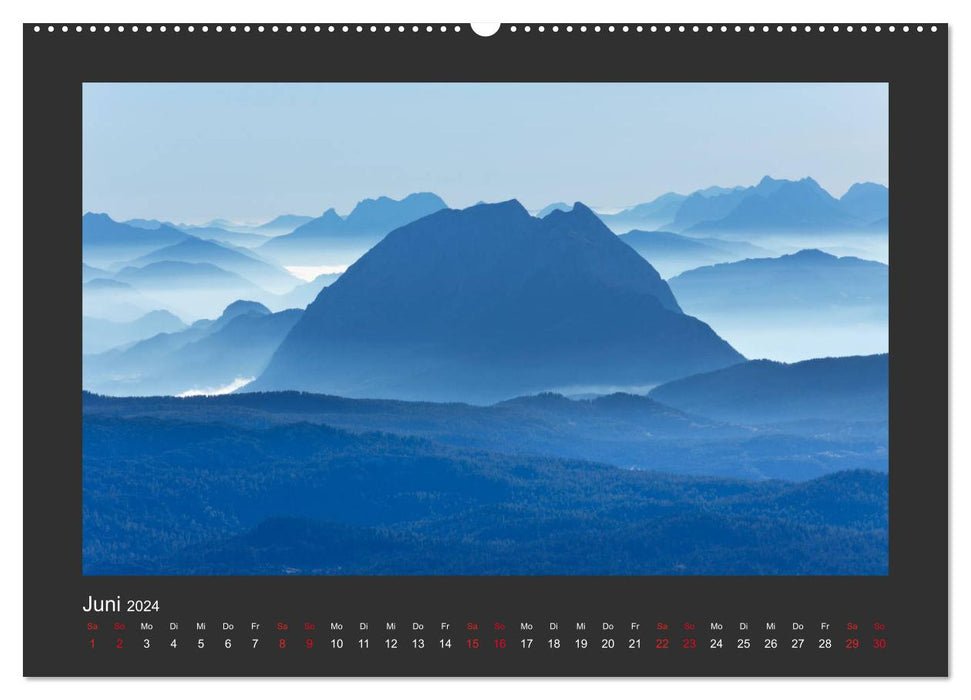 Chaussures de montagne et bonheur au sommet (Calvendo Premium Wall Calendar 2024) 