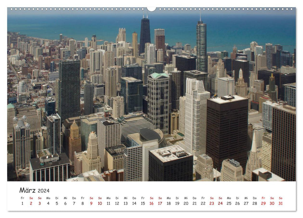 beeindruckendes Chicago (CALVENDO Premium Wandkalender 2024)