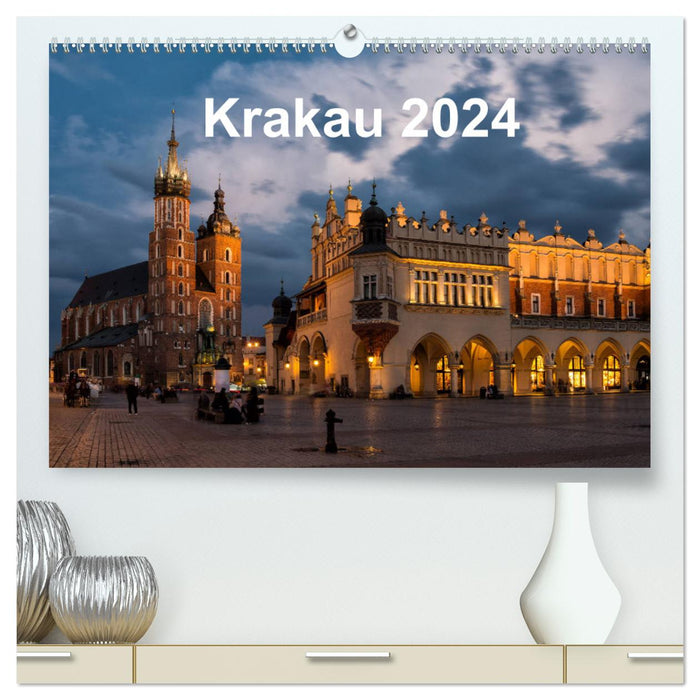 Cracovie - la plus belle ville de Pologne (Calvendo Premium Wall Calendar 2024) 