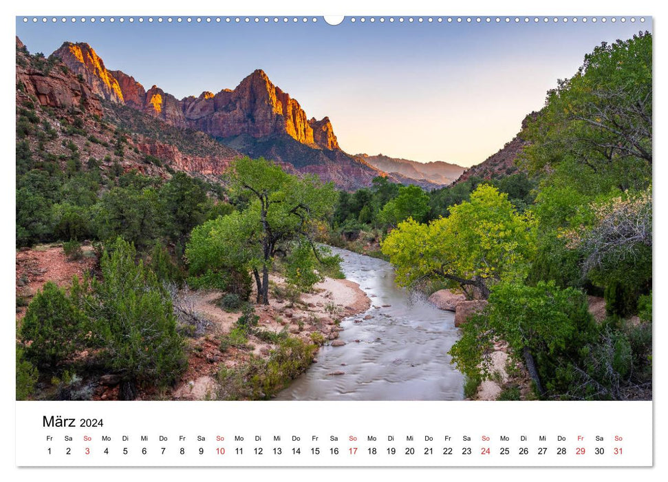 Sud-Ouest des USA - Paysages à couper le souffle (Calendrier mural CALVENDO 2024) 