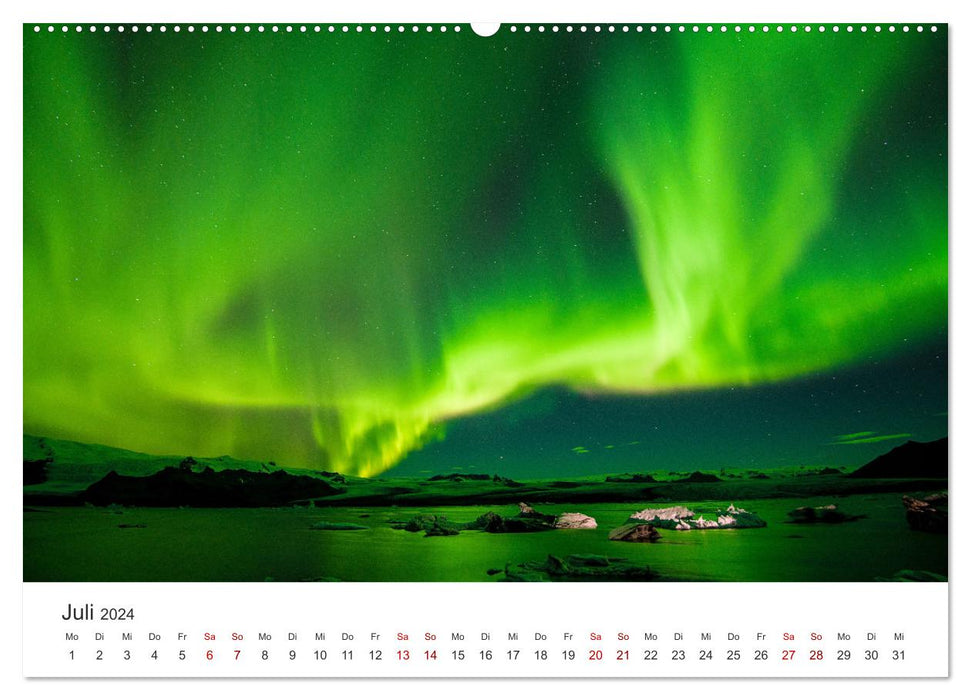 Polarlichter II - Einzigartige Himmelsphänomene im Norden - Teil 2 (CALVENDO Premium Wandkalender 2024)